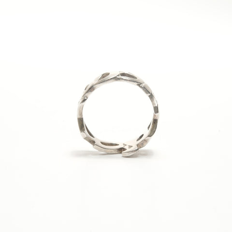 TIFFANY&Co. Love & Kiss Parma Picasso 925 #9 Ring Silver WS24322