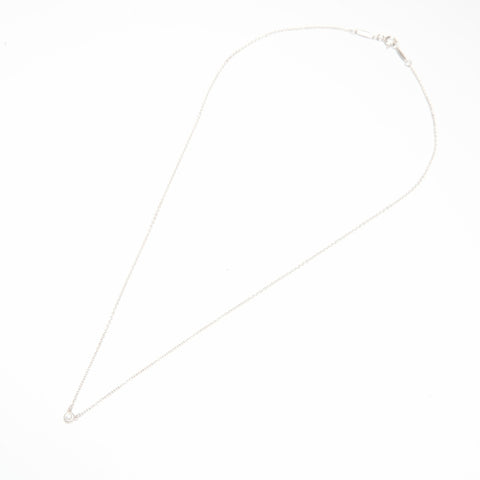 TIFFANY&Co. By the Yard 925 Diamond Necklace Silver WS24324