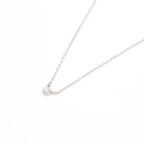 TIFFANY&Co. By the Yard 925 Diamond Necklace Silver WS24324