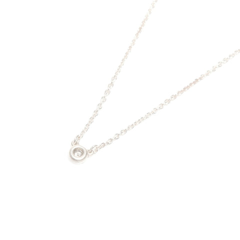 TIFFANY&Co. By the Yard 925 Diamond Necklace Silver WS24324