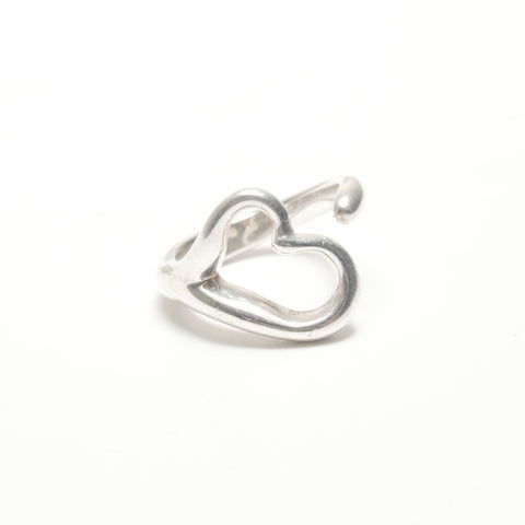 TIFFANY&Co. Open Heart 925 #8 Ring Silver WS24325