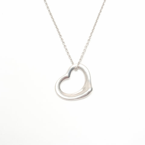 TIFFANY&Co. Open heart Necklace Silver WS24328