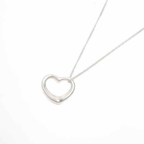 TIFFANY&Co. Open heart Necklace Silver WS24329