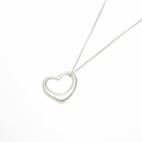 TIFFANY&Co. Open heart Necklace Silver WS24329
