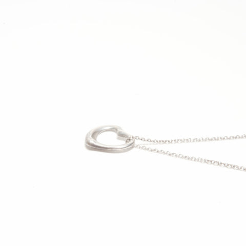 TIFFANY&Co. Open heart Necklace Silver WS24330