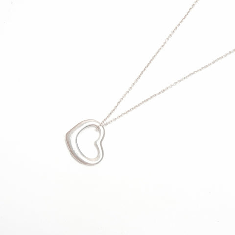 TIFFANY&Co. Open heart Necklace Silver WS24330