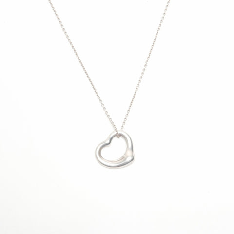 TIFFANY&Co. Open heart Necklace Silver WS24331