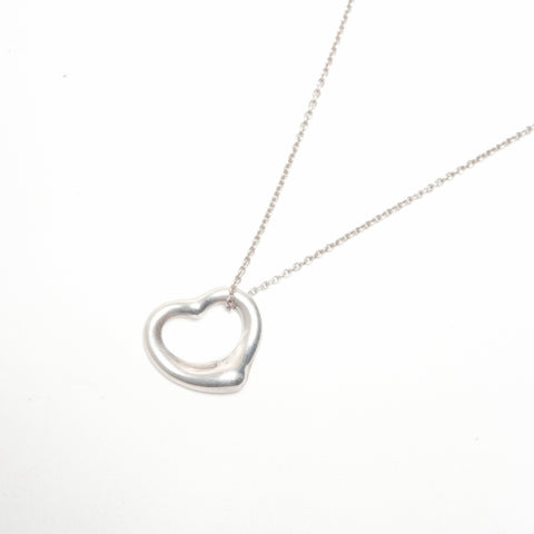 TIFFANY&Co. Open heart Necklace Silver WS24331
