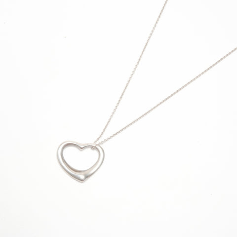 TIFFANY&Co. Open heart Necklace Silver WS24332