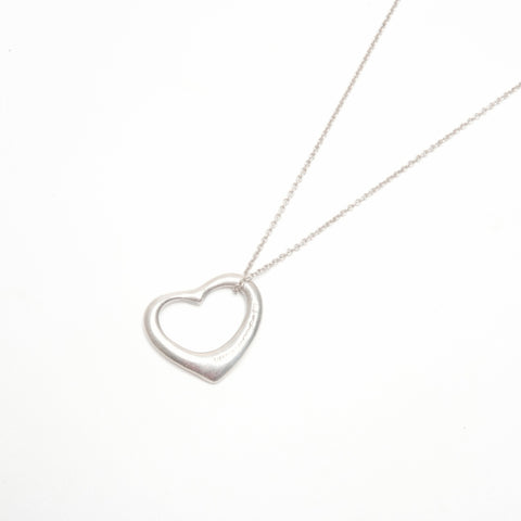TIFFANY&Co. Open heart Necklace Silver WS24332