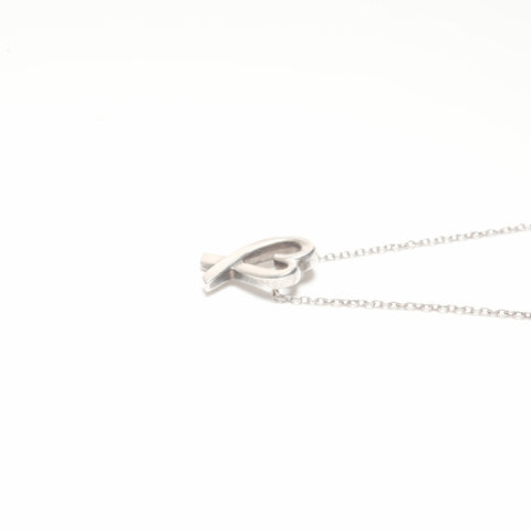 TIFFANY&Co. Wrapping Heart 925 Necklace Silver WS24333