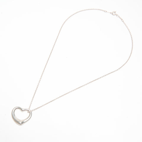 TIFFANY&Co. Open heart 925 Necklace Silver WS24335