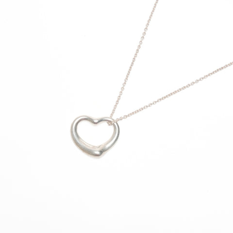 TIFFANY&Co. Open heart 925 Necklace Silver WS24335
