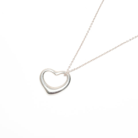 TIFFANY&Co. Open heart 925 Necklace Silver WS24335