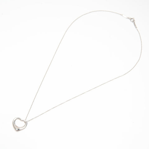 TIFFANY&Co. Open heart 925 Necklace Silver WS24338