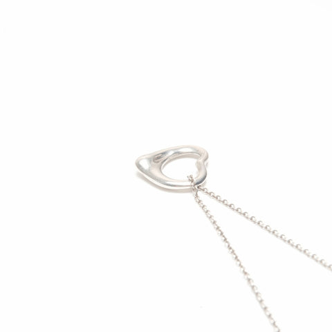 TIFFANY&Co. Open heart 925 Necklace Silver WS24338