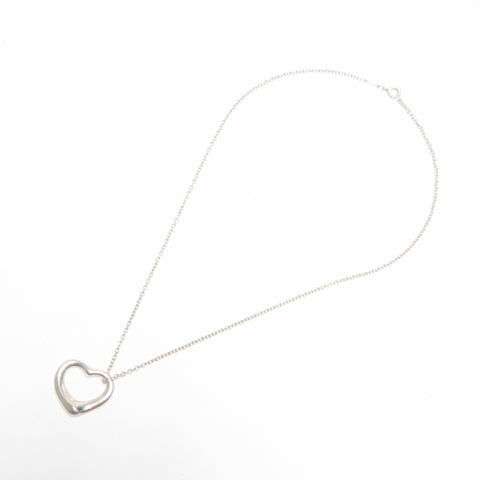TIFFANY&Co. Open heart 925 Necklace Silver WS24339