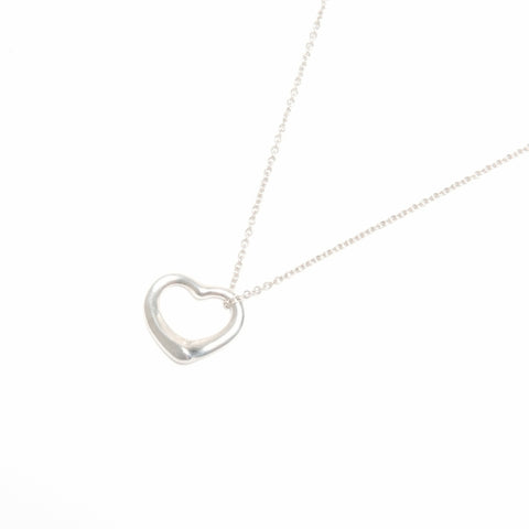 TIFFANY&Co. Open heart 925 Necklace Silver WS24339
