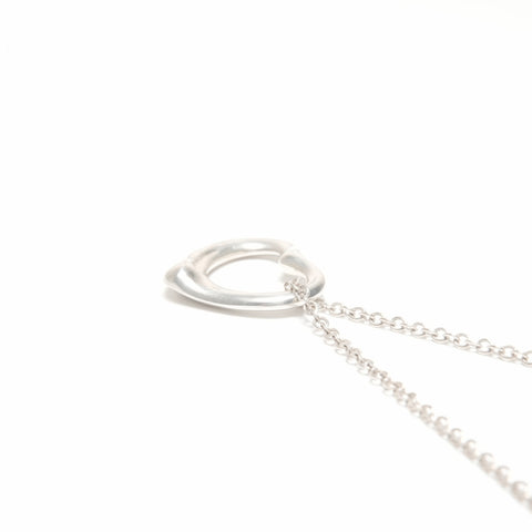 TIFFANY&Co. Open heart 925 Necklace Silver WS24339