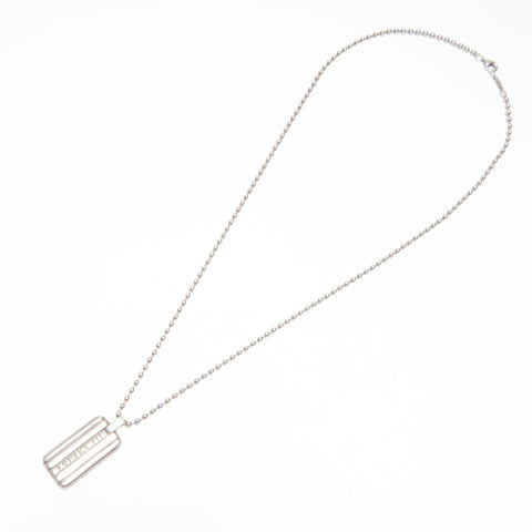 TIFFANY&Co. Atlas Bar Plate 925 Necklace Silver WS24340