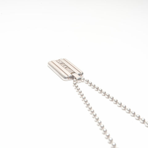TIFFANY&Co. Atlas Bar Plate 925 Necklace Silver WS24340