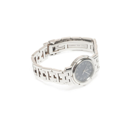 HERMES Clipper Quartz Blue Junk Watches Silver WS24341
