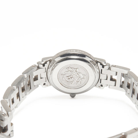 HERMES Clipper Quartz Blue Junk Watches Silver WS24341