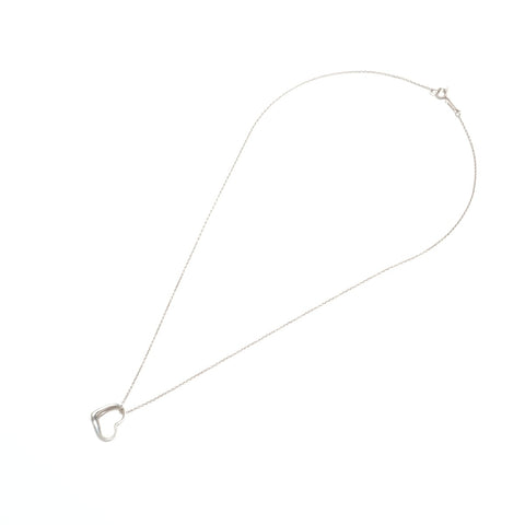 TIFFANY&Co. Open heart 925 Necklace Silver WS24343