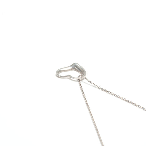TIFFANY&Co. Open heart 925 Necklace Silver WS24343