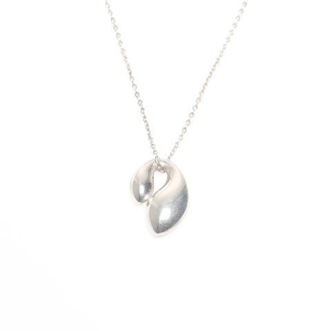 TIFFANY&Co. Open heart 925 Necklace Silver WS24348