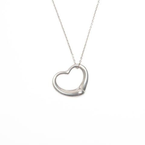 TIFFANY&Co. Double Tear Drop 925 Necklace Silver WS24349