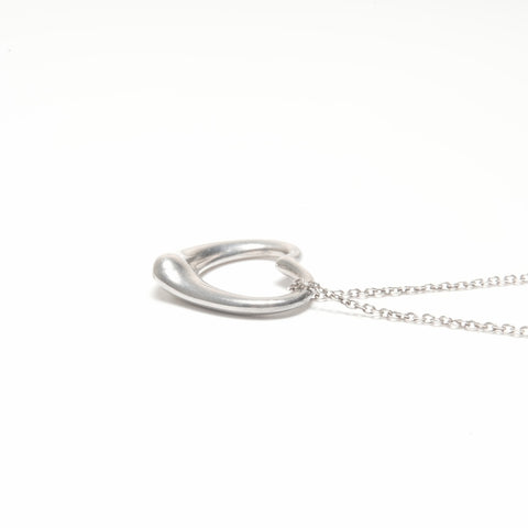 TIFFANY&Co. Double Tear Drop 925 Necklace Silver WS24349