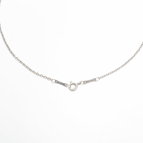 TIFFANY&Co. Double Tear Drop 925 Necklace Silver WS24349