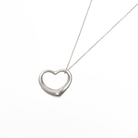 TIFFANY&Co. Double Tear Drop 925 Necklace Silver WS24349