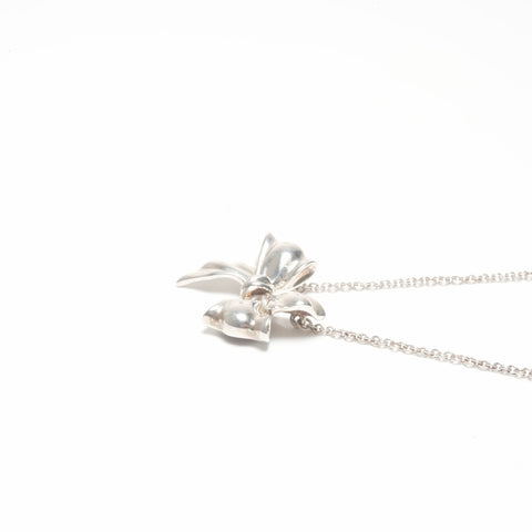 TIFFANY&Co. Ribbon 925 Necklace Silver WS24350
