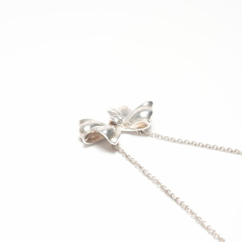 TIFFANY&Co. Ribbon 925 Necklace Silver WS24350