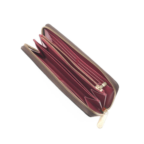 LOUIS VUITTON Monogram zippy wallet Purse Brown WS24355