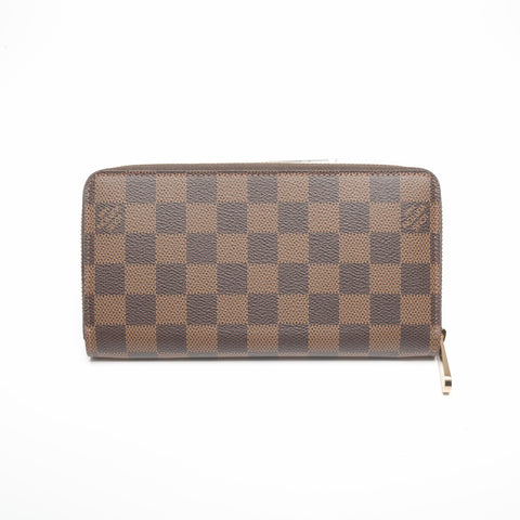 LOUIS VUITTON 2012 Damier Zippy Wallet Purse Brown WS24356