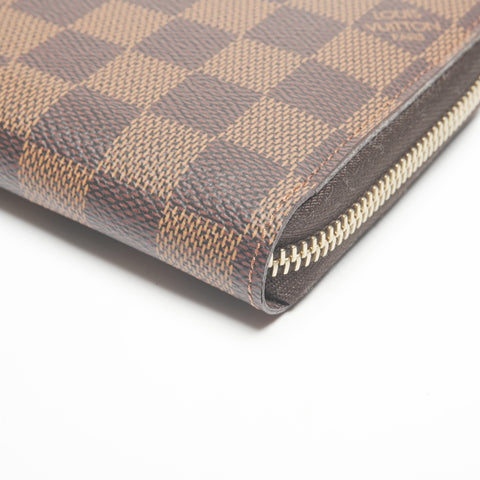 LOUIS VUITTON 2012 Damier Zippy Wallet Purse Brown WS24356