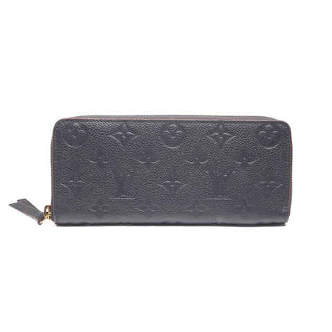 LOUIS VUITTON 2020 Monogram Portefeuille Clemence Purse Navy WS24357