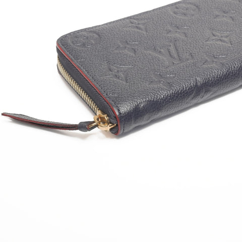 LOUIS VUITTON 2020 Monogram Portefeuille Clemence Purse Navy WS24357