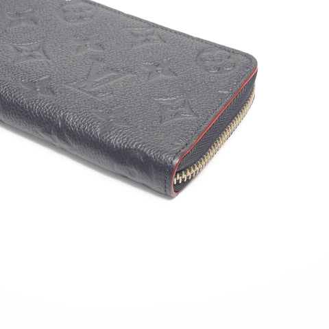 LOUIS VUITTON 2020 Monogram Portefeuille Clemence Purse Navy WS24357