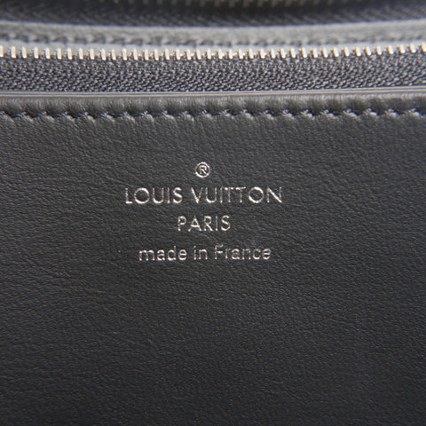 LOUIS VUITTON Monog Lamb Mahina Zippy Wallet Purse black WS24358