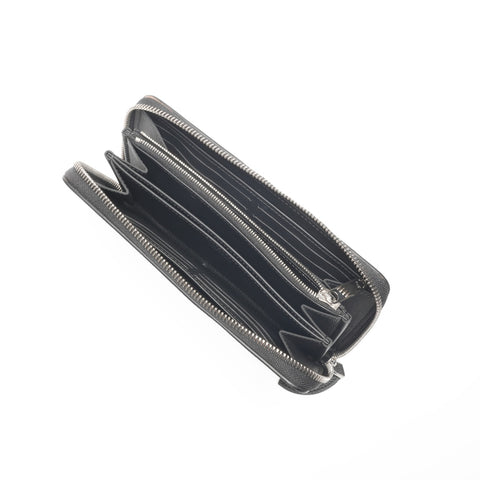 LOUIS VUITTON Monog Lamb Mahina Zippy Wallet Purse black WS24358