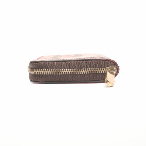 LOUIS VUITTON 2008 Monogram Graffiti Zip Around Purse Coin case Brown WS24360
