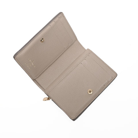 LOUIS VUITTON Monogram Empreinte Portefeuille Claire Bifold Wallet beige WS24361