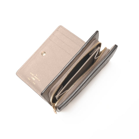 LOUIS VUITTON Monogram Empreinte Portefeuille Claire Bifold Wallet beige WS24361