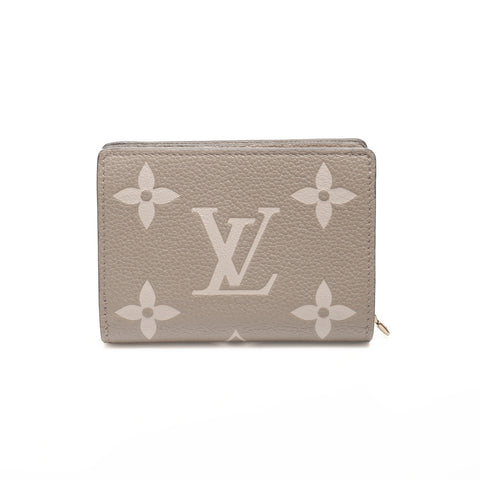 LOUIS VUITTON Monogram Empreinte Portefeuille Claire Bifold Wallet beige WS24361