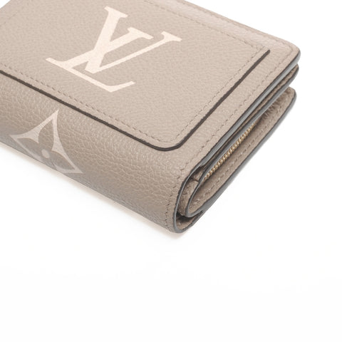 LOUIS VUITTON Monogram Empreinte Portefeuille Claire Bifold Wallet beige WS24361