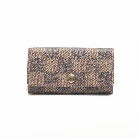 LOUIS VUITTON 2004 Damier Multicles4 Key holder  Brown WS24365